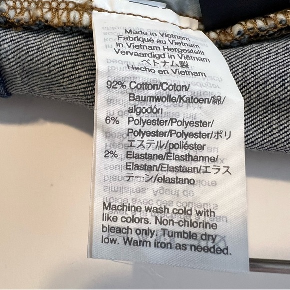 Madewell Cropped Jean Women 27 Blue Denim Skinny High Rise Stretch Distress Knee - Picture 10 of 11